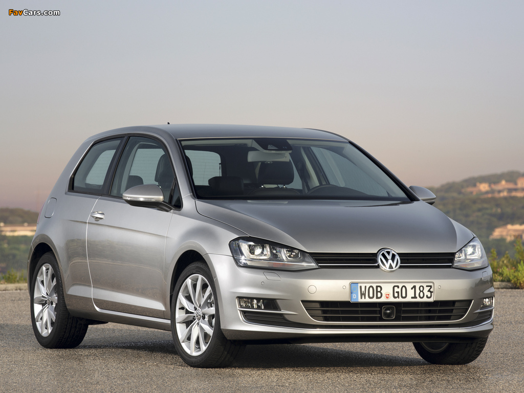 Volkswagen Golf TSI BlueMotion 3-door (Typ 5G) 2012 wallpapers (1024 x 768)