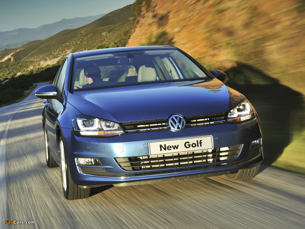 Volkswagen Golf TSI BlueMotion 5-door ZA-spec (Typ 5G) 2013 images (1024 x 768)