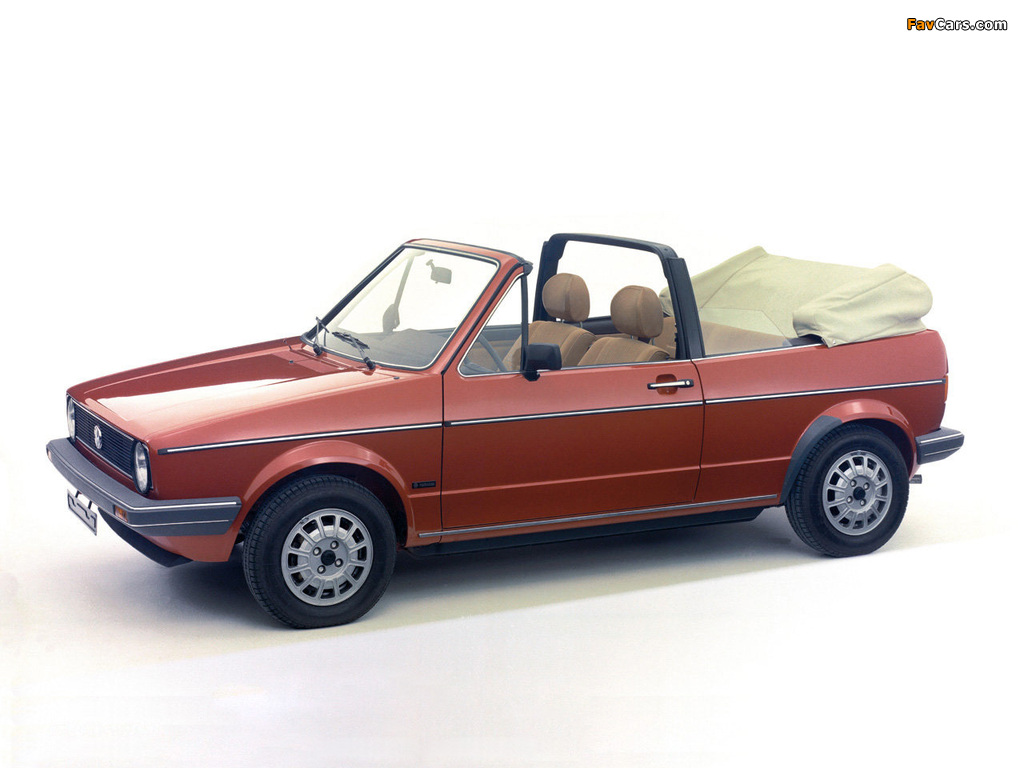 Volkswagen Golf Cabrio (Typ 17) 1979–88 wallpapers (1024 x 768)
