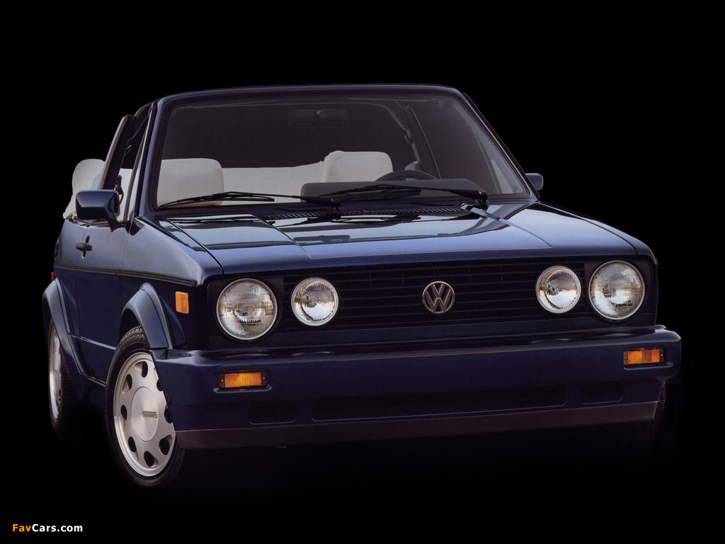 Volkswagen Cabriolet (Typ 17) 1988–93 wallpapers (1024 x 768)