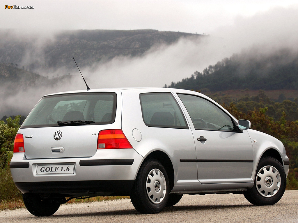 Volkswagen Golf 1.6 3-door ZA-spec (Typ 1J) 1997–2003 wallpapers (1024 x 768)