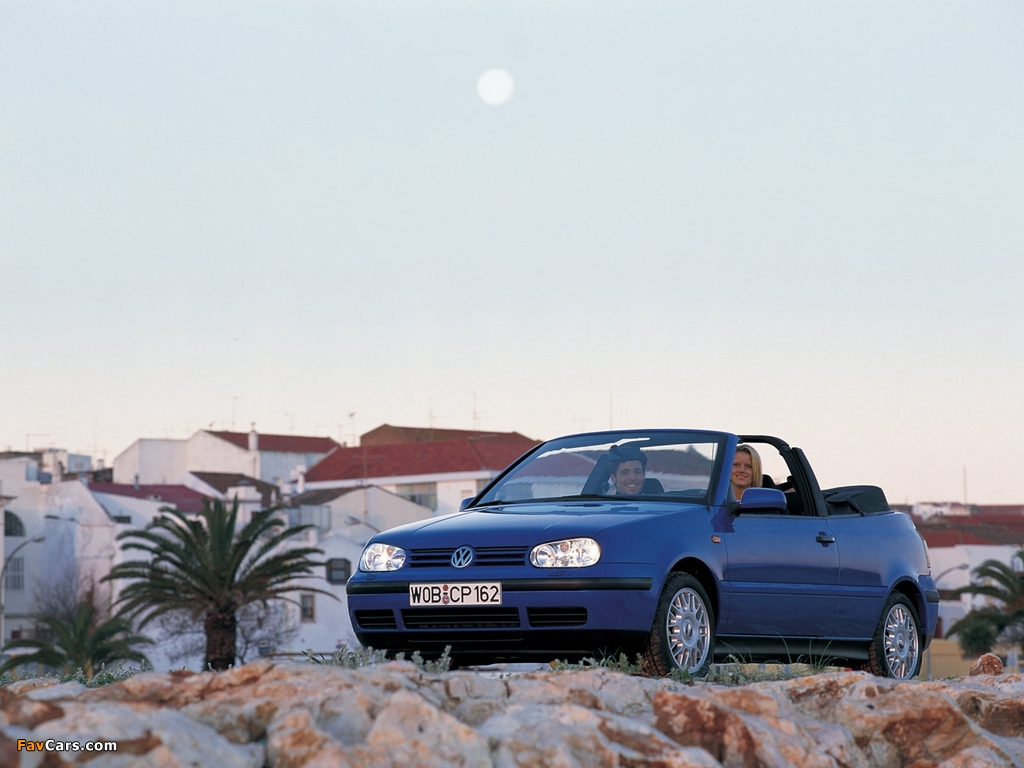 Volkswagen Golf Cabrio (Typ 1J) 1998–2002 wallpapers (1024 x 768)