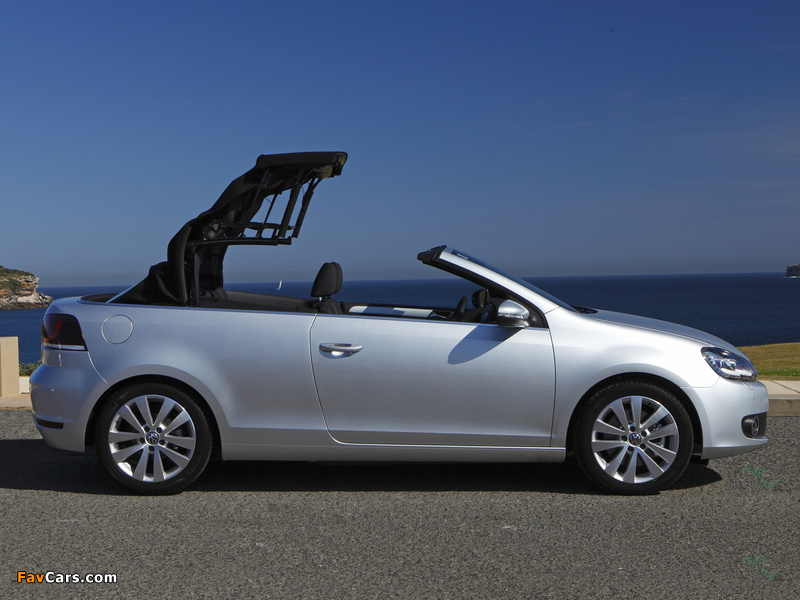 Volkswagen Golf Cabrio AU-spec (Typ 5K) 2011 wallpapers (800 x 600)