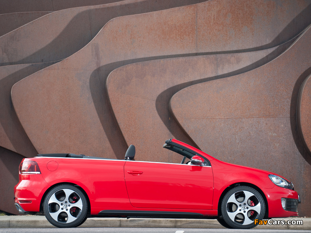 Volkswagen Golf GTI Cabriolet UK-spec (Typ 5K) 2012 wallpapers (640 x 480)