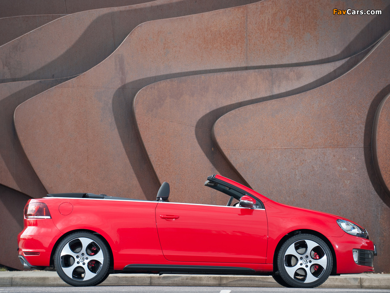 Volkswagen Golf GTI Cabriolet UK-spec (Typ 5K) 2012 wallpapers (800 x 600)