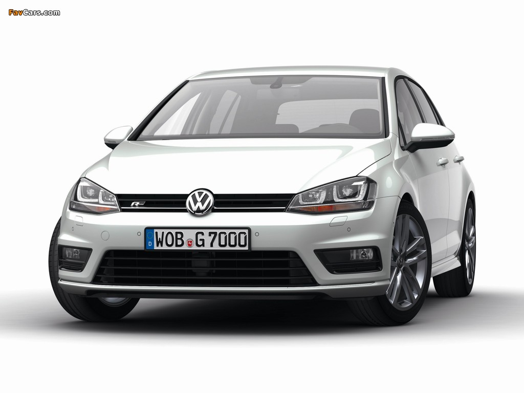 Volkswagen Golf R-Line 5-door (Typ 5G) 2013 wallpapers (1024 x 768)