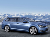 Volkswagen Golf TSI BlueMotion Variant (Typ 5G) 2013 wallpapers