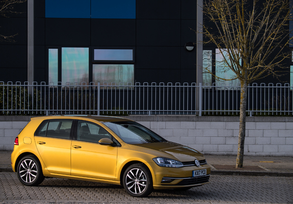 Volkswagen Golf TDI 5-door UK-spec (5G) 2017 wallpapers