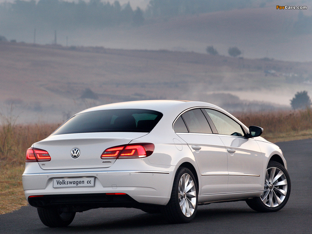 Volkswagen CC BlueMotion ZA-spec 2012 wallpapers (1024 x 768)