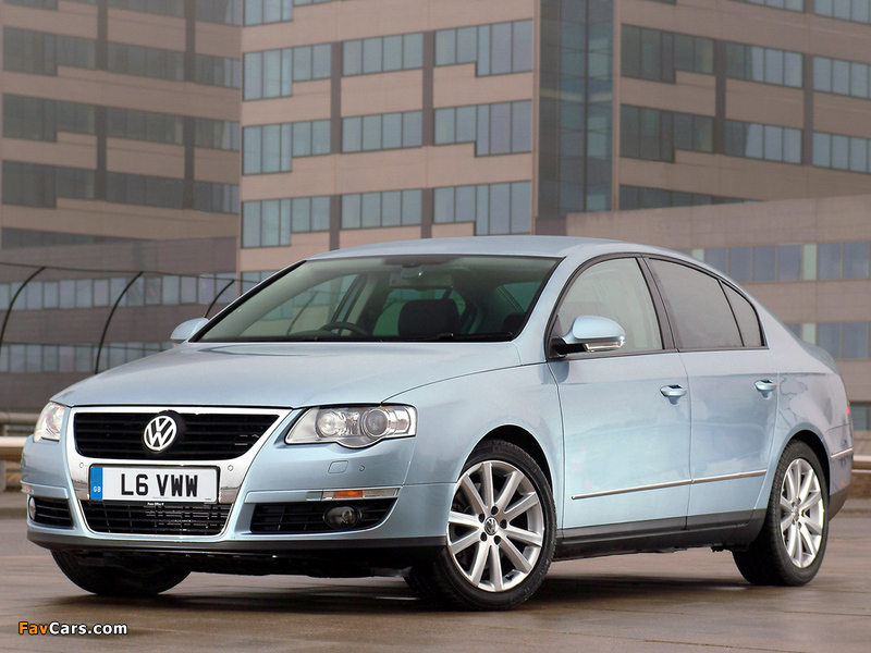 Images of Volkswagen Passat 2.0 TDI Sedan UK-spec (B6) 2005–10 (800 x 600)