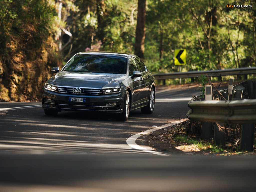 Images of Volkswagen Passat R-Line AU-spec (B8) 2015 (1024 x 768)