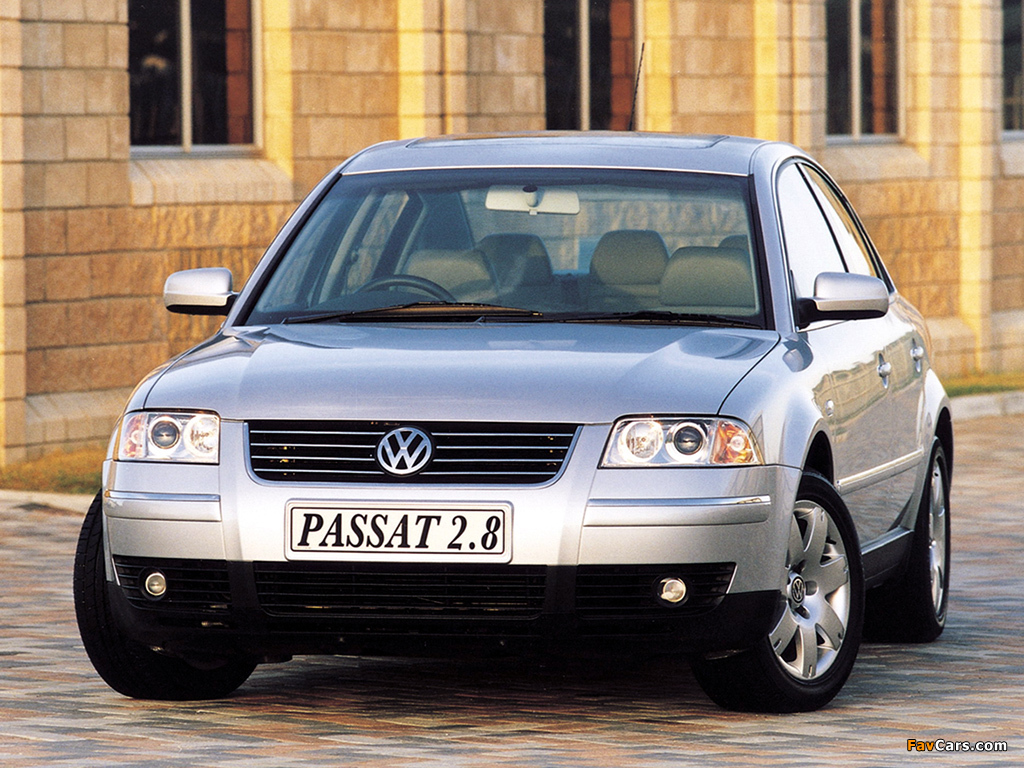 Photos of Volkswagen Passat V6 4MOTION Sedan ZA-spec (B5+) 2000–05 (1024 x 768)