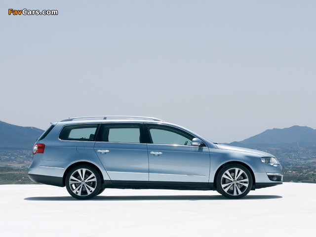 Photos of Volkswagen Passat 2.0 FSI Variant (B6) 2005–10 (640 x 480)