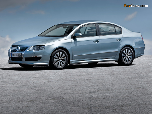 Photos of Volkswagen Passat BlueMotion R-Line Sedan (B6) 2009–10 (640 x 480)