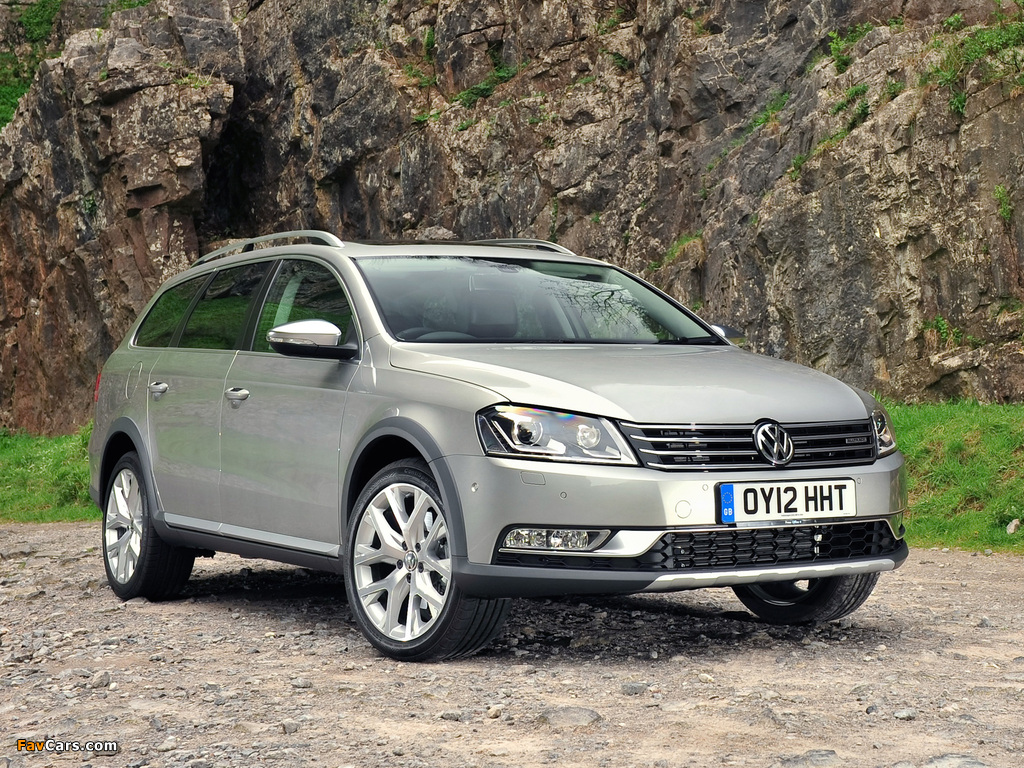 Photos of Volkswagen Passat Alltrack UK-spec (B7) 2012 (1024 x 768)