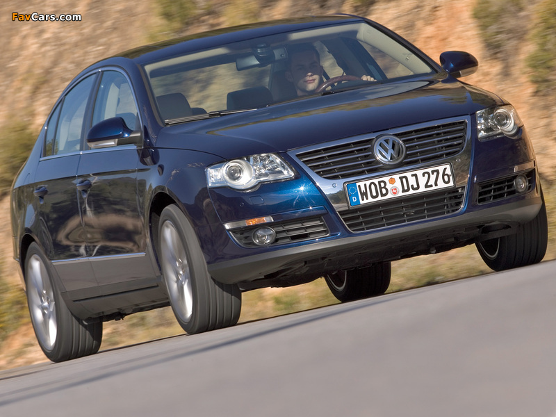 Pictures of Volkswagen Passat 2.0 FSI Sedan (B6) 2005–10 (800 x 600)