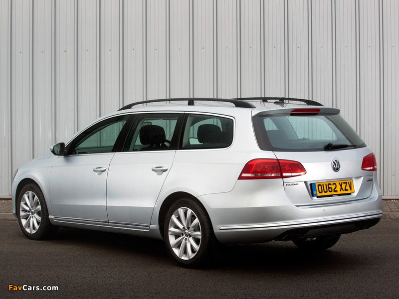Pictures of Volkswagen Passat BlueMotion Variant UK-spec (B7) 2010 (800 x 600)