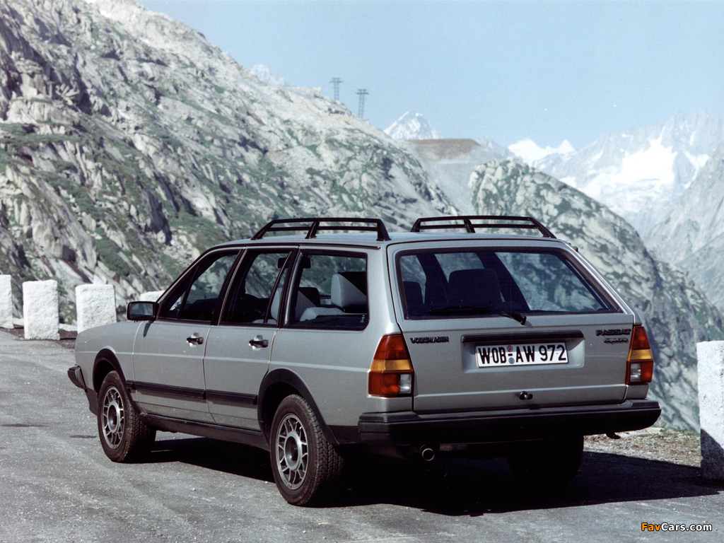 Volkswagen Passat Syncro Variant (B2) 1984–88 wallpapers (1024 x 768)