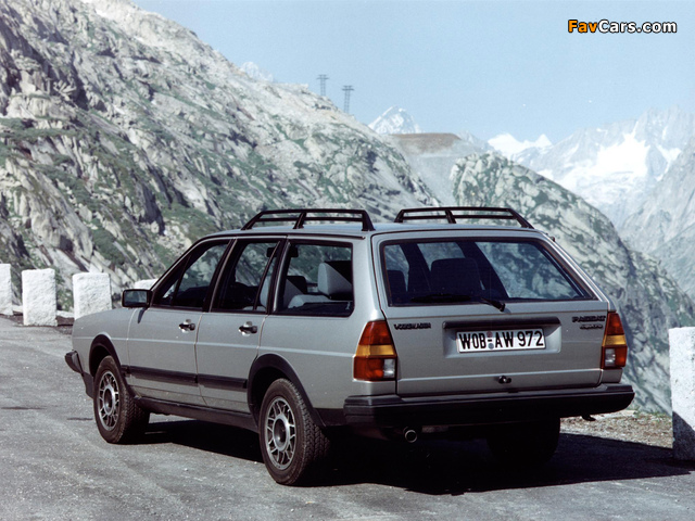 Volkswagen Passat Syncro Variant (B2) 1984–88 wallpapers (640 x 480)