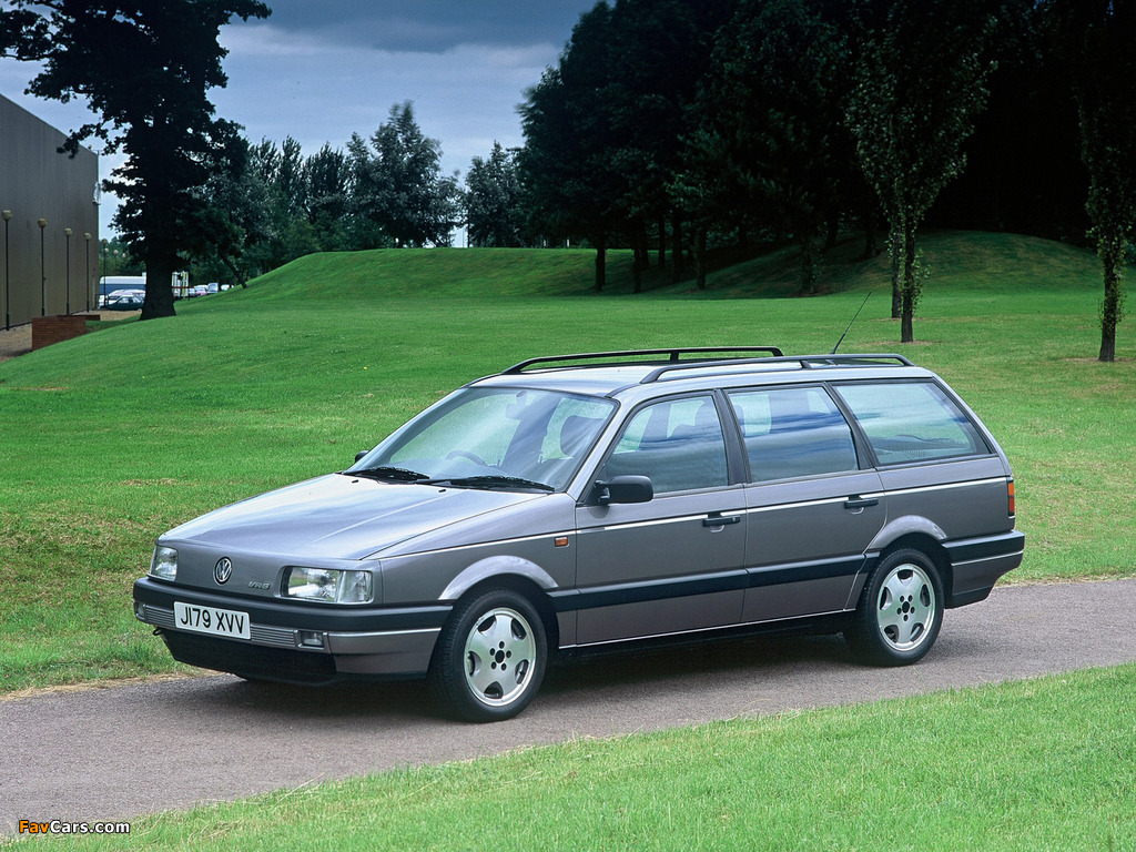 Volkswagen Passat VR6 Variant UK-spec (B3) 1991–93 wallpapers (1024 x 768)