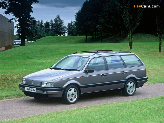 Volkswagen Passat VR6 Variant UK-spec (B3) 1991–93 wallpapers (640 x 480)