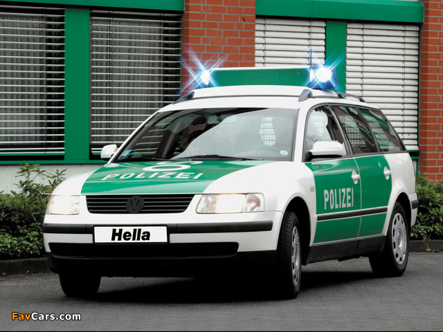 Volkswagen Passat Variant Polizei (B5) 1997–2000 wallpapers (640 x 480)