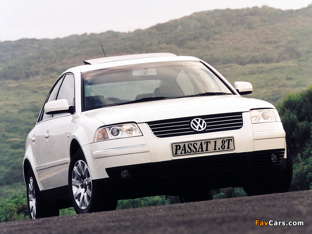 Volkswagen Passat 1.8T Sedan ZA-spec (B5+) 2000–05 pictures (640 x 480)