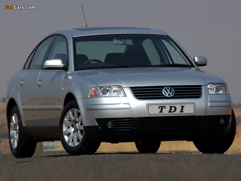 Volkswagen Passat TDI Sedan ZA-spec (B5+) 2000–05 wallpapers (800 x 600)