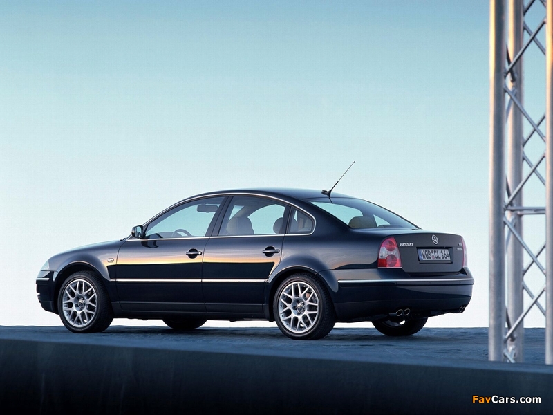 Volkswagen Passat W8 Sedan (B5+) 2002–04 pictures (800 x 600)