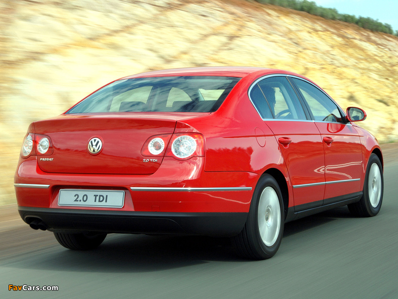 Volkswagen Passat 2.0 TDI Sedan ZA-spec (B6) 2005–10 photos (800 x 600)