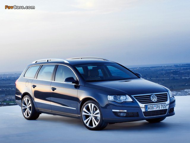 Volkswagen Passat 2.0 FSI Variant (B6) 2005–10 photos (640 x 480)