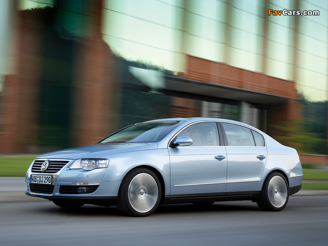 Volkswagen Passat 2.0 FSI Sedan (B6) 2005–10 pictures (640 x 480)