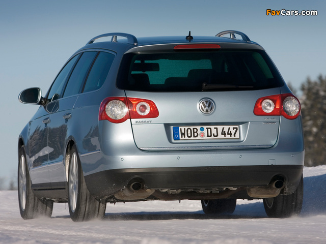 Volkswagen Passat V6 FSI 4MOTION Variant (B6) 2006–10 images (640 x 480)