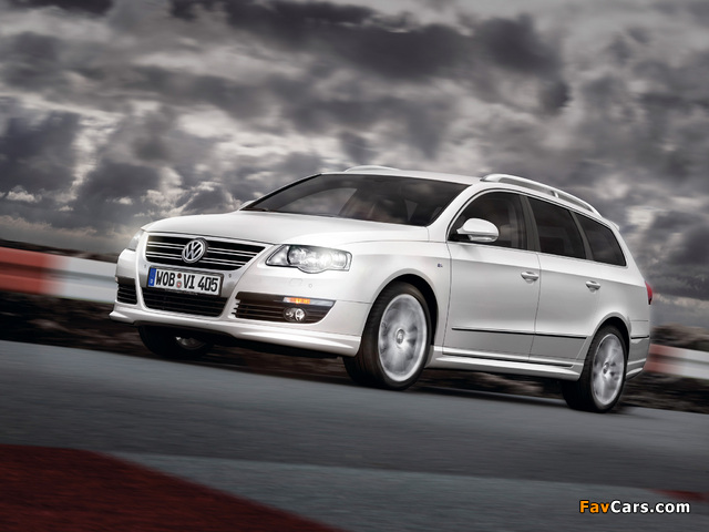 Volkswagen Passat R-Line Variant (B6) 2007–10 photos (640 x 480)