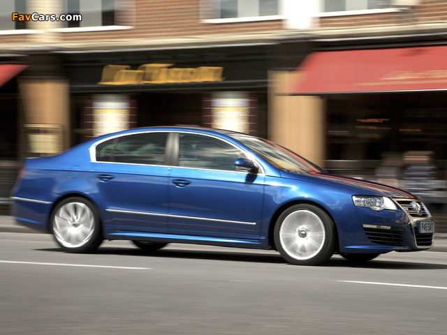 Volkswagen Passat R36 Sedan UK-spec (B6) 2007–10 photos (640 x 480)