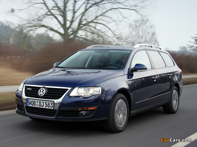 Volkswagen Passat BlueTDI Variant (B6) 2009–10 wallpapers (640 x 480)