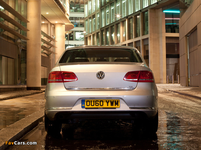 Volkswagen Passat BlueMotion UK-spec (B7) 2010 images (640 x 480)