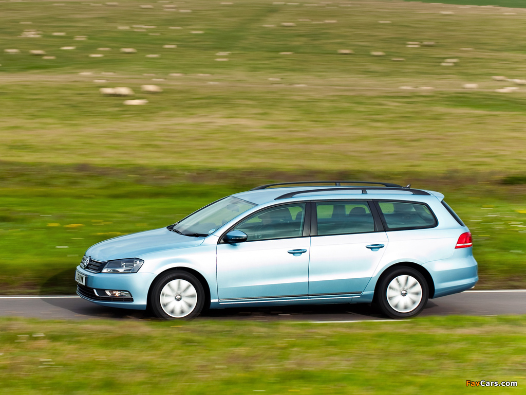 Volkswagen Passat BlueMotion Variant UK-spec (B7) 2010 images (1024 x 768)