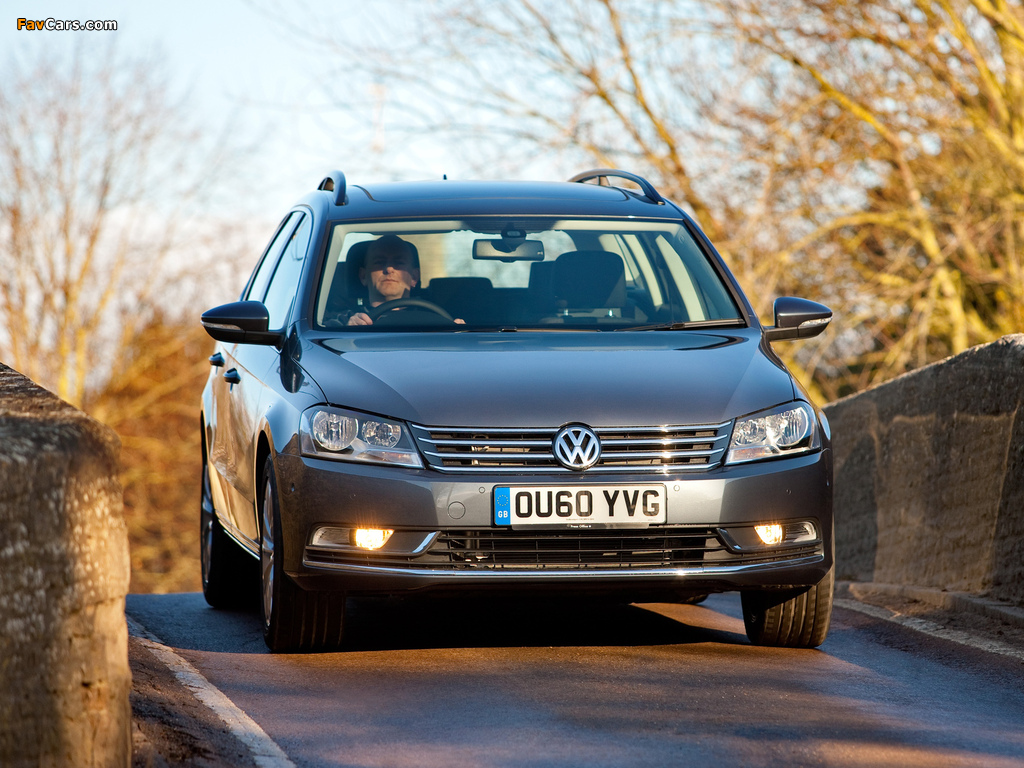 Volkswagen Passat BlueMotion Variant UK-spec (B7) 2010 photos (1024 x 768)