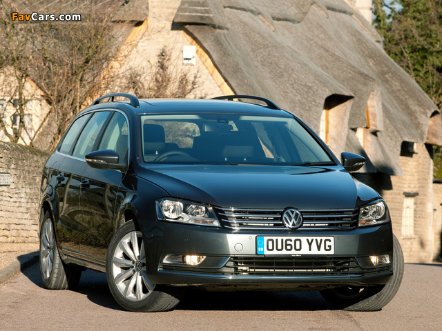 Volkswagen Passat BlueMotion Variant UK-spec (B7) 2010 photos (640 x 480)