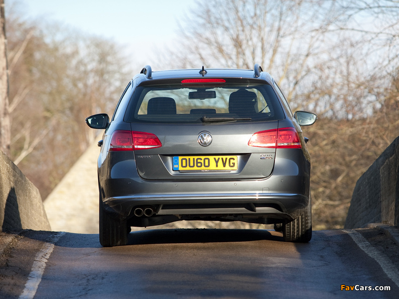 Volkswagen Passat BlueMotion Variant UK-spec (B7) 2010 pictures (800 x 600)