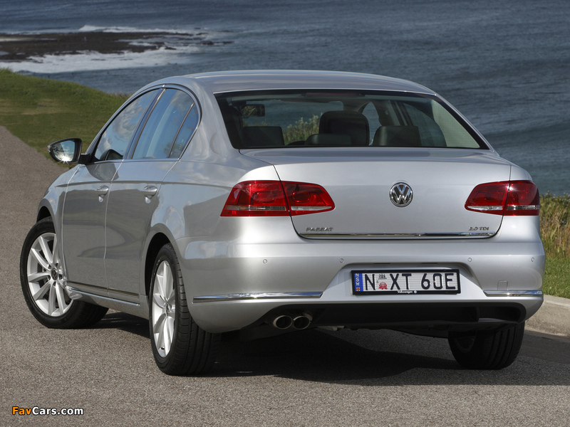 Volkswagen Passat TDI BlueMotion AU-spec (B7) 2010 pictures (800 x 600)