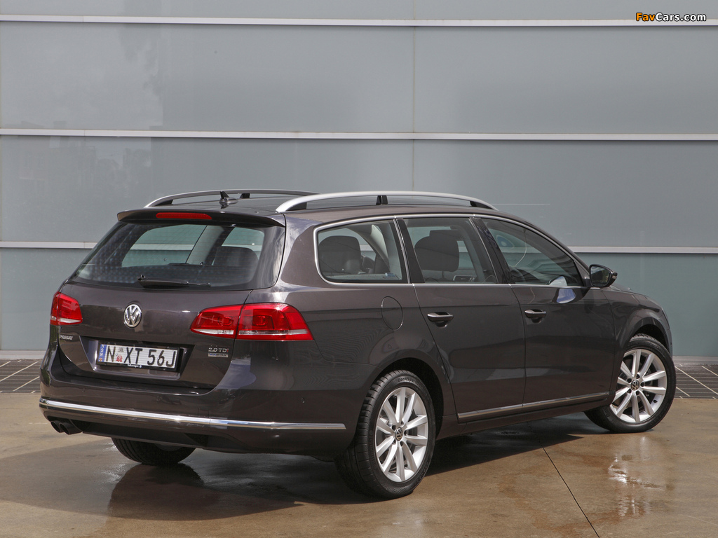 Volkswagen Passat TDI BlueMotion Variant AU-spec (B7) 2010 wallpapers (1024 x 768)
