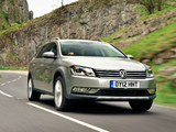 Volkswagen Passat Alltrack UK-spec (B7) 2012 wallpapers