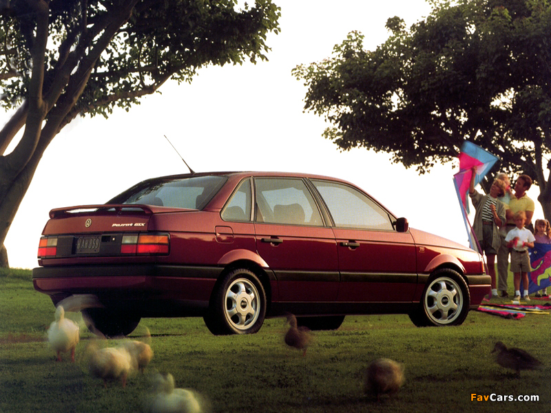 Volkswagen Passat VR6 GLX Sedan US-spec (B3) 1991–93 wallpapers (800 x 600)