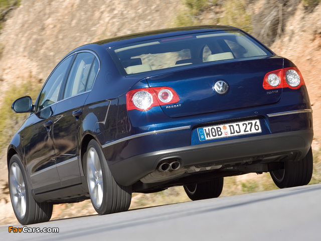 Volkswagen Passat 2.0 FSI Sedan (B6) 2005–10 wallpapers (640 x 480)