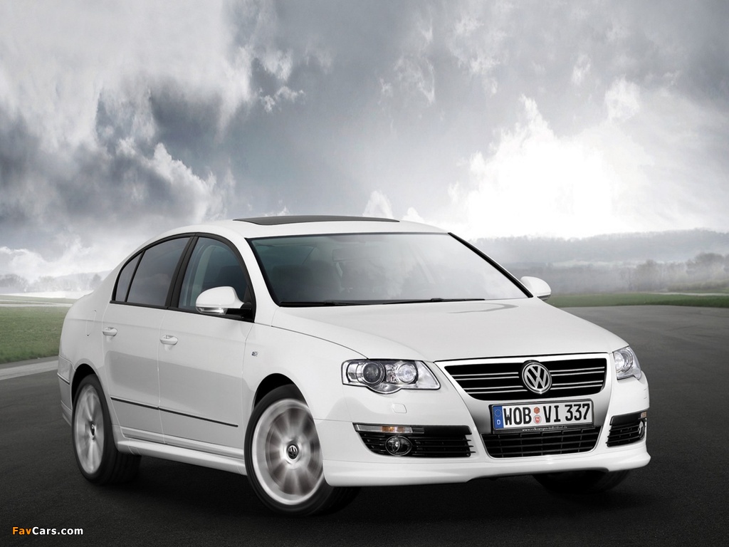 Volkswagen Passat R-Line Sedan (B6) 2007–10 wallpapers (1024 x 768)