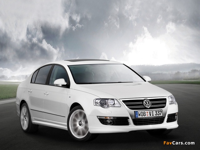 Volkswagen Passat R-Line Sedan (B6) 2007–10 wallpapers (640 x 480)