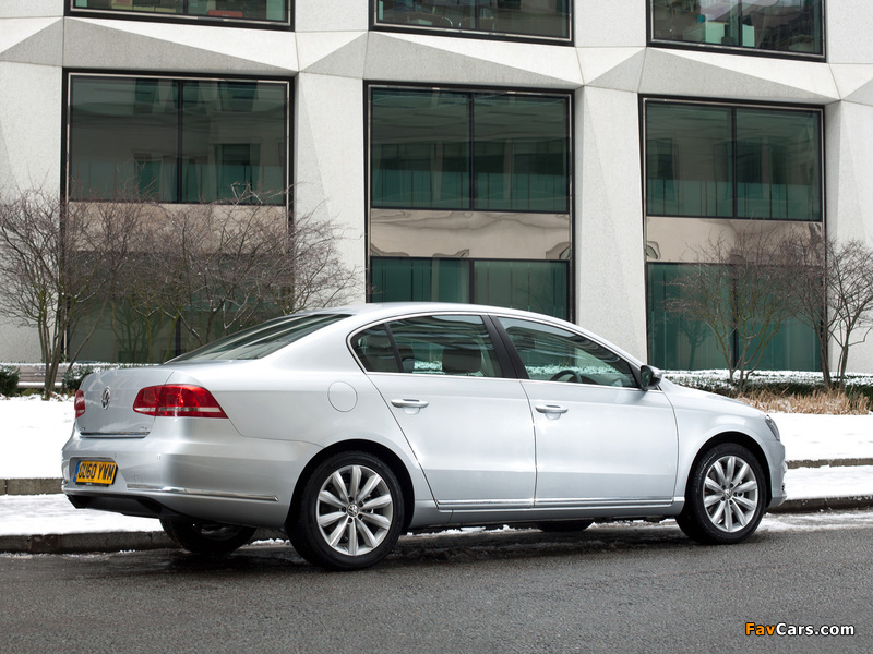 Volkswagen Passat BlueMotion UK-spec (B7) 2010 wallpapers (800 x 600)