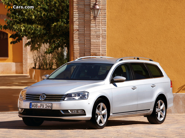 Volkswagen Passat TDI BlueMotion Variant (B7) 2010–13 wallpapers (640 x 480)